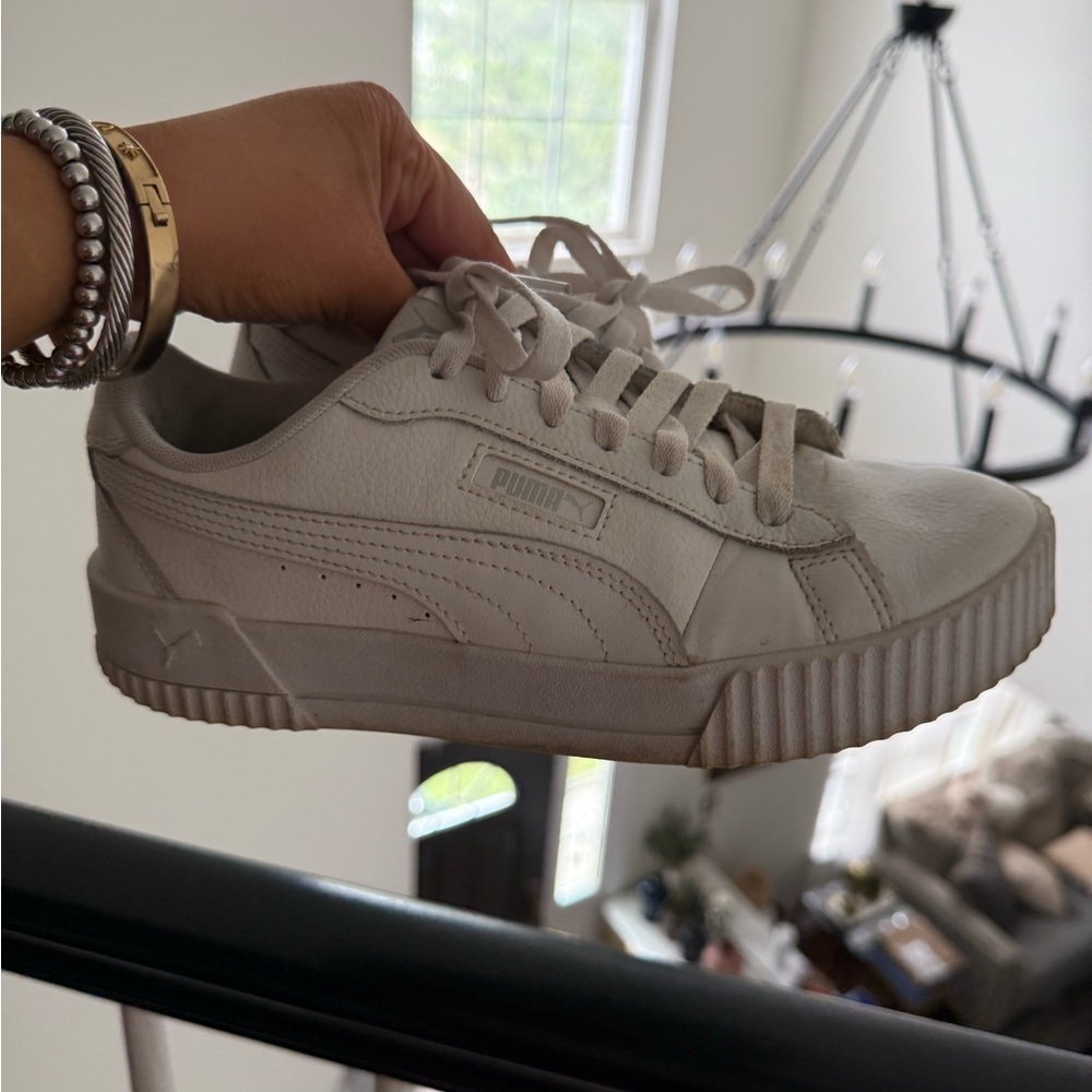 Puma Classic White Leather Sneakers